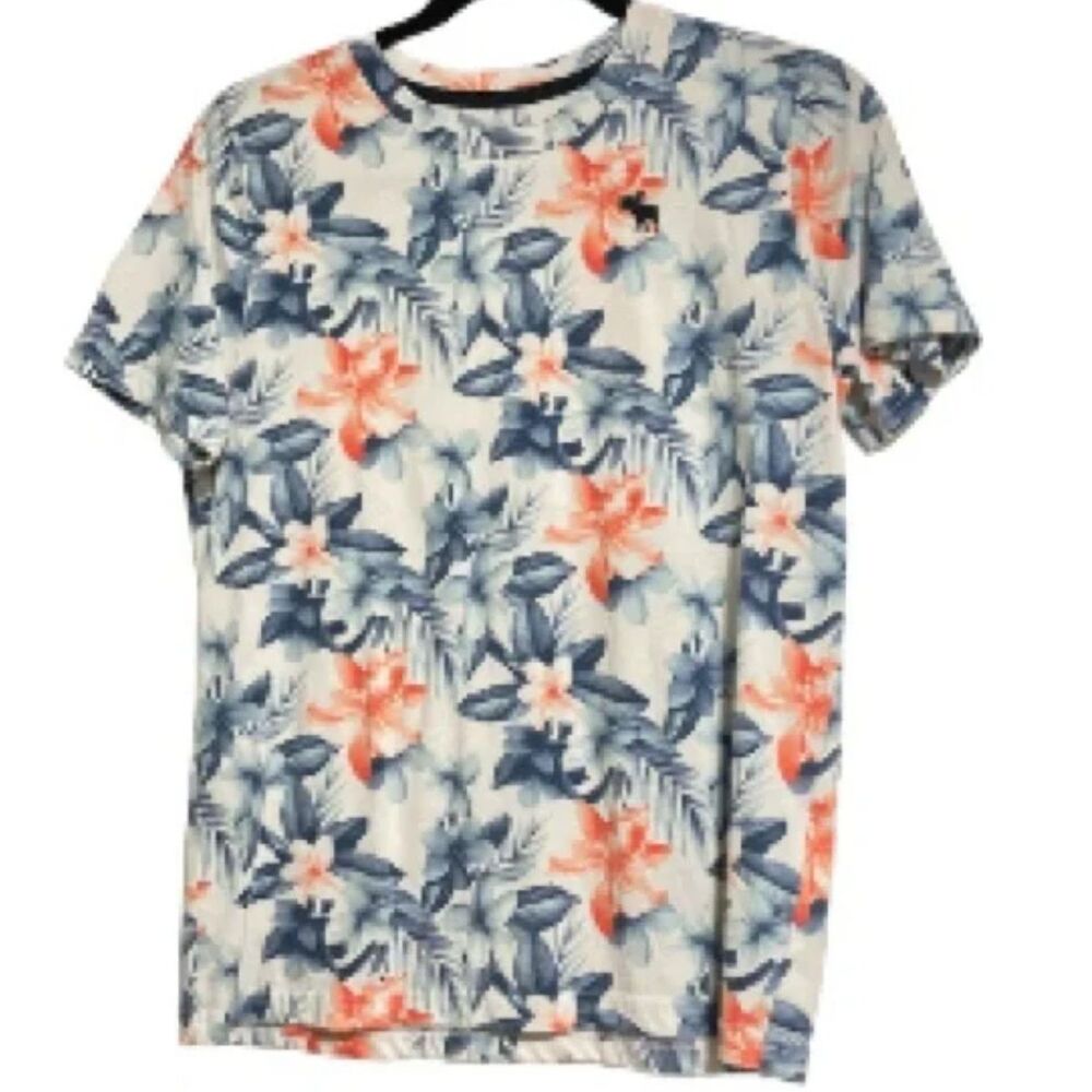 ABERCROMBIE and FITCH Kids Floral Hawaiian T Shirt Kids Unisex 15 16